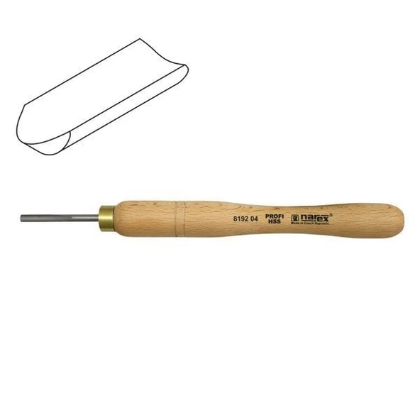 NAREX 819204 Oyma Ağızlı HSS Mini Ahşap Torna Bıçağı 4.7x50 mm - 4