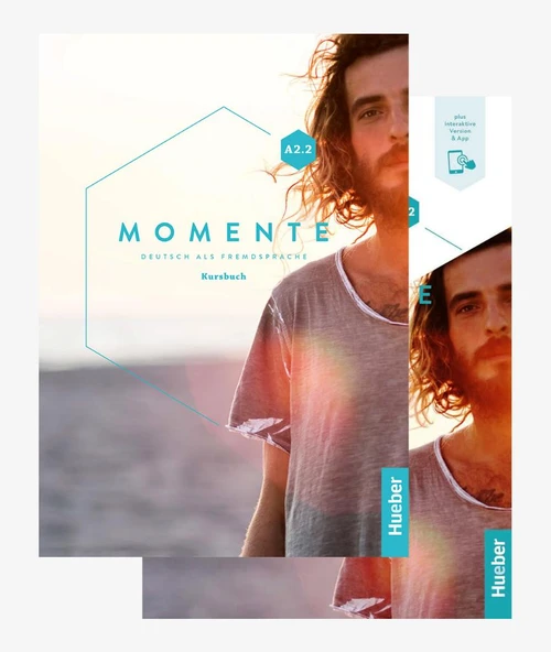 Momente A2.2 Kursbuch und Arbeitsbuch mit Plus Interactive Versiyon & App