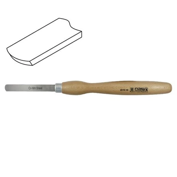 NAREX 817310 Yuvarlak Ağızlı Ahşap Torna Bıçağı 14x105 mm - Resim 2
