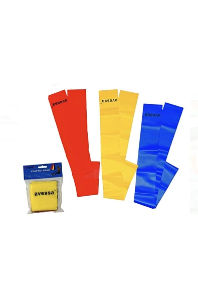 Alsepeteavm AVESSA CE-750 SET LATEX PLATES LASTİĞİ EGZERSİZ SETİ 3'LÜ 1200X750 MM