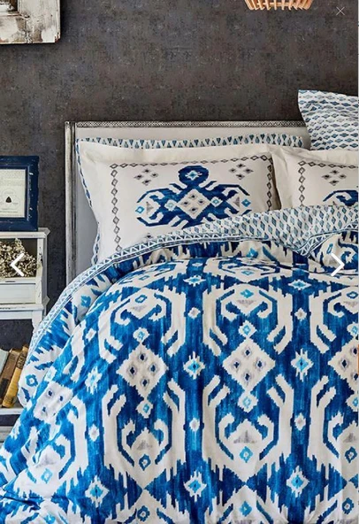 Karaca Home Neos Çift Kişililk Nevresim Takımı Mavi