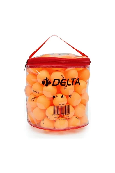 Alsepeteavm DELTA PN-441 PİNPON TOPU ÇANTA 100LÜ TURUNCU (20)
