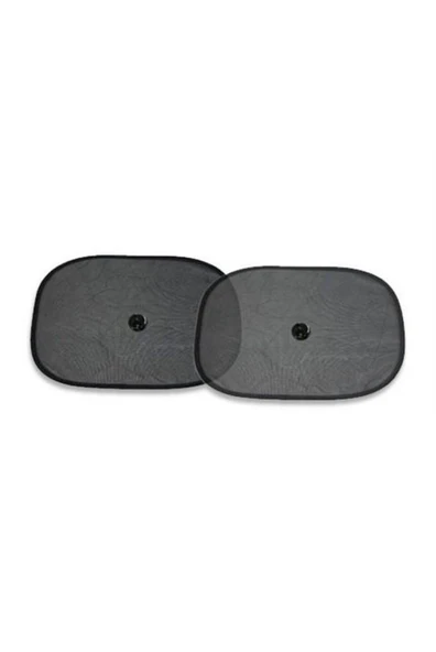 Zhltools Vantuzlu Ayakla Cama Yapışan Yan Cam Güneşlik 2 Adet 44x36cm