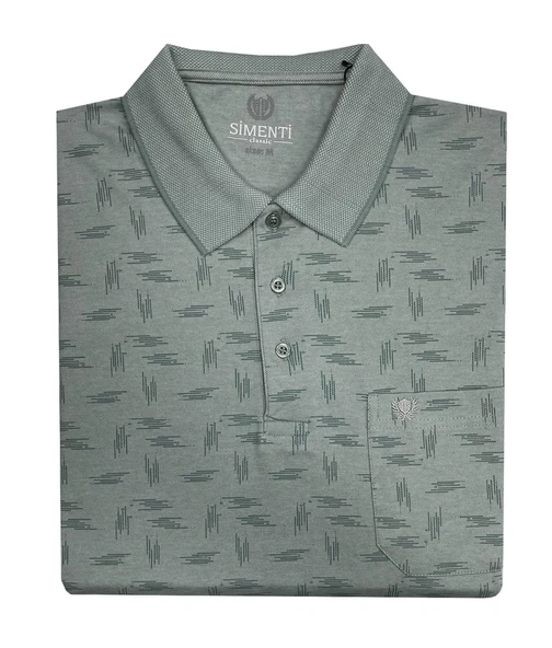 Simenti Yakalı Klasik Fit Kısa Kol Erkek Tişört 7286 - 5