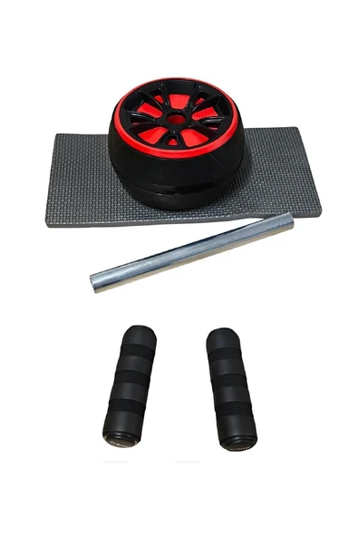 Alsepeteavm AVESSA EW-30 BLACK-RED EGZERSİZ TEKERİ SİYAH-KIRMIZI