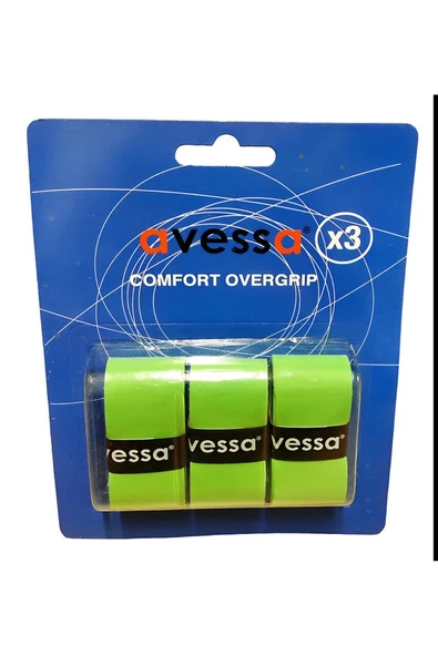 Alsepeteavm AVESSA OG-50 GREEN OVERGRİP YEŞİL RENK 3'LÜ