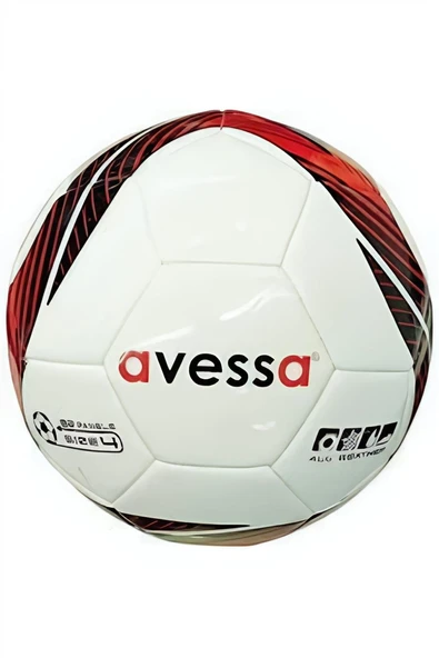 Alsepeteavm AVESSA HFT-3000-100 HYBRİD FUTBOL TOPU SİYAH\KIRMIZI - NO: 4 / 365 GR