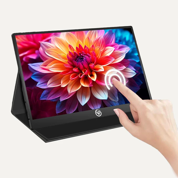 NPO NPM6T 15.6" IPS FHD 5ms 60Hz Type-C Telefon&Oyun Konsolu Uyumlu Dokunmatik Taşınabilir Monitör