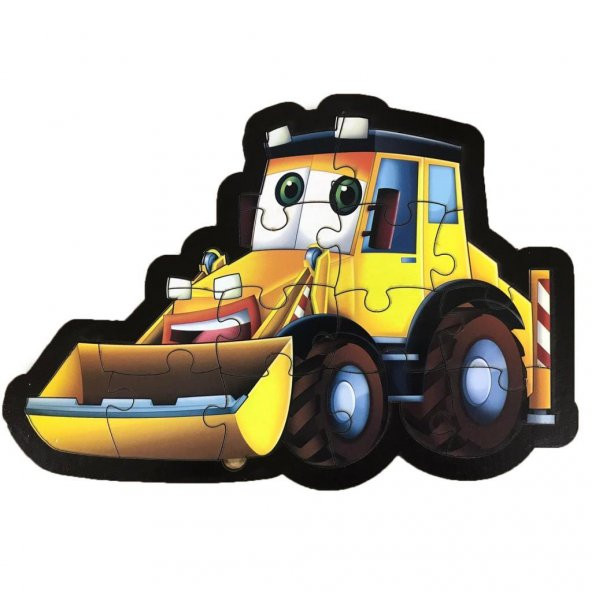 Farbu Oyuncak Kepçe 14 Pcs Eğitici Ahşap Puzzle FBP30 - 1