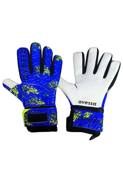 Alsepeteavm AVESSA GK-100 KALECİ ELDİVENİ APEX PARMAK KORUMALI 5 NO MAVİ