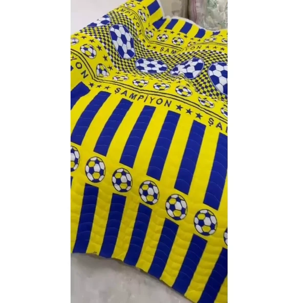 Pamuklu Çok Amaçlı Spor Desen Tek Kişilik Pike, Yatak Ört (160x230) - 3