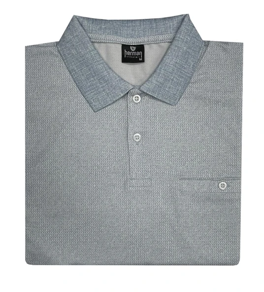 Herman Yakalı Klasik Fit Kısa Kol Erkek Tişört 7290 - 3