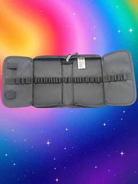 Elegance Okapi Kalem Çantası Tek Katlı Siyah OKP-123 - 4