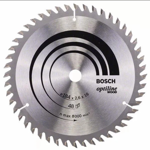 BOSCH Optiline Wood 184 mm 48 Diş Ahşap Daire Testere Bıçağı - 3