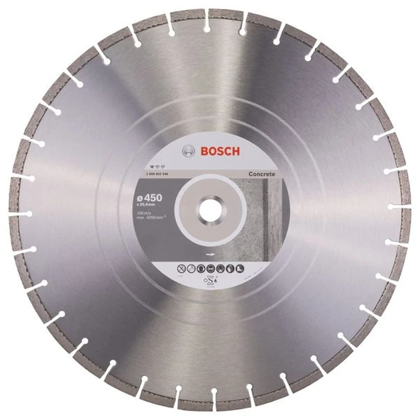 BOSCH Beton Kesme İçin Elmas Testere 450 mm - 6