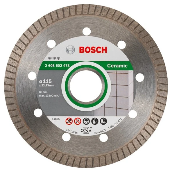 BOSCH Porselen-Seramik İçin Elmas Testere 115 mm (Temiz Kesim İçin) - 5