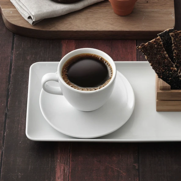 GÜRAL PORSELEN Bistro Çay Fincanı Ve Tabağı 150 Cc