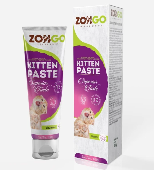 Zongo Kitten Malt Paste 100gr (Yavru Kediler İçin Tüy Yumağı Önleyici)