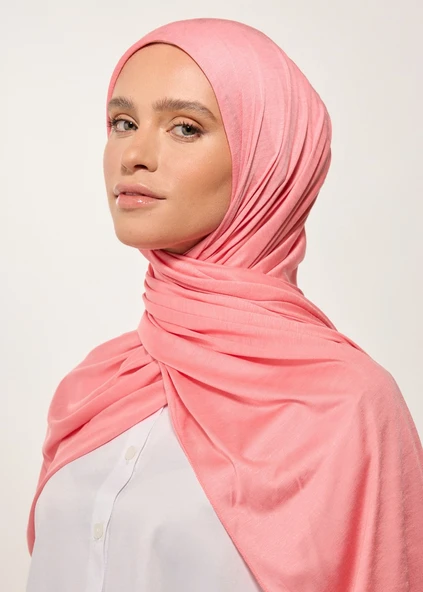 Rabia Z - Soğan Kabuğu Jarsey Tesettür Şal - 6