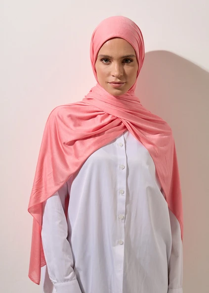 Rabia Z - Soğan Kabuğu Jarsey Tesettür Şal - 8