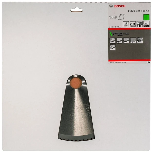 BOSCH 305x30x2,5 mm 96 Diş PRO Wood Ahşap Elmas Daire Testere Bıçağı(2608640442) - 9