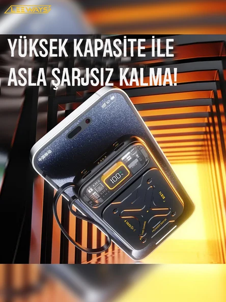 10.000 mAh Hızlı Şarj Özellikli 22.5W Taşınabilir Mini Powerbank - 2