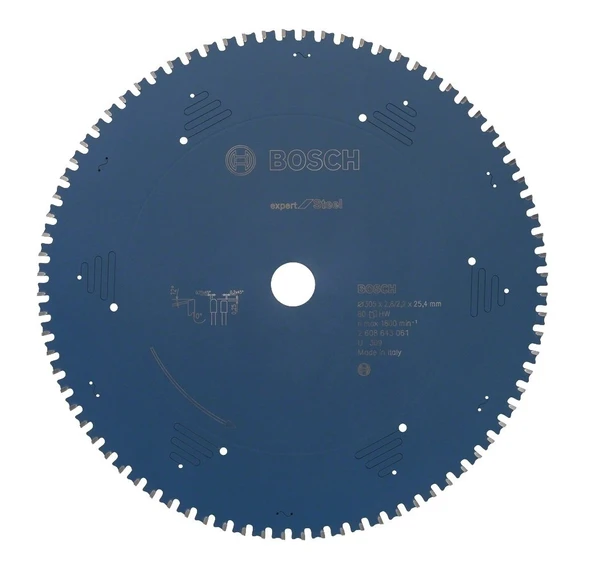 BOSCH Expert Metal 305x2.6x25.4 mm 60 Diş Elmas Uçlu Metal Kesme Daire Testeresi (2608643060) - 2