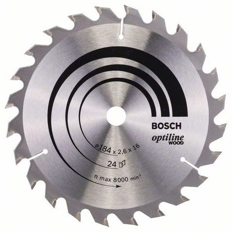 BOSCH Optiline Wood 184 mm 24 Diş Ahşap Daire Testere Bıçağı - 2