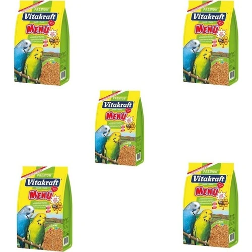 5 adet Vitakraft Menü 500 gr Muhabbet Yemi  Skt: 06/2026