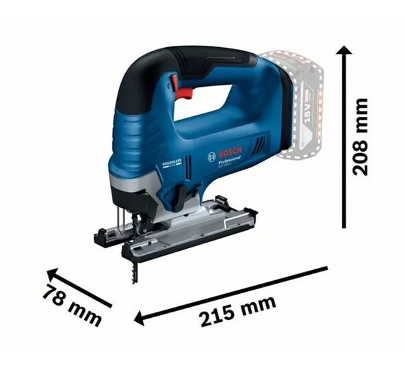 BOSCH GST 185 Akülü Dekupaj Makinası 18 Volt (Aku ve Şarj Aleti Hariç) - 9