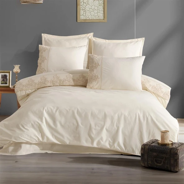 Clasy Çift Kişilik Butik Uyku Seti Osela V2 Ekru