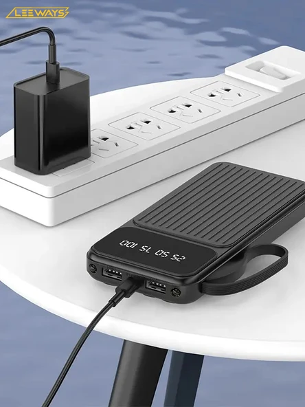 10.000 mAh Kendinden USB'li LED Aydınlatmalı Powerbank - 6