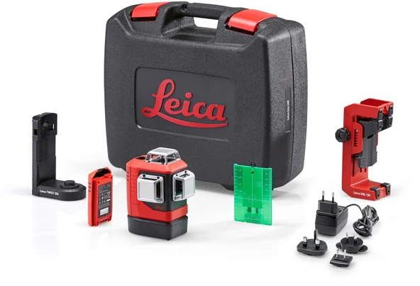 ﻿LEICA LINO L6G 3 Eksen 360 Derece Çapraz Çizgili Şarjlı Yeşil Lazer Terazi - 2