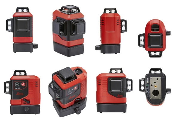 ﻿LEICA LINO L6R 3 Eksen 360 Derece Çapraz Çizgili Şarjlı Kırmızı Lazer Terazi - 11