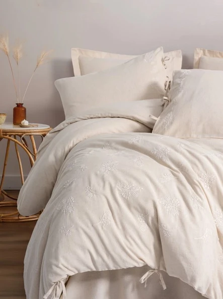 Cotton Box Cotton Keten Çift Kişilik Nevresim Takımı Esmira - Resim 2