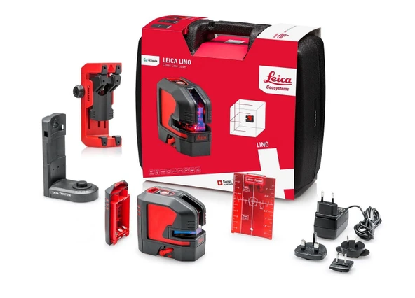 LEICA LINO L2G Çapraz Çizgili Şarjlı Yeşil Lazer Terazi - 2