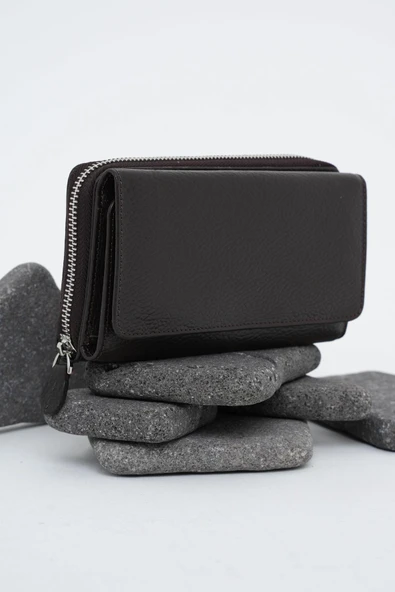 Kadın Deri Cüzdan Kahverengi 213511 - 2