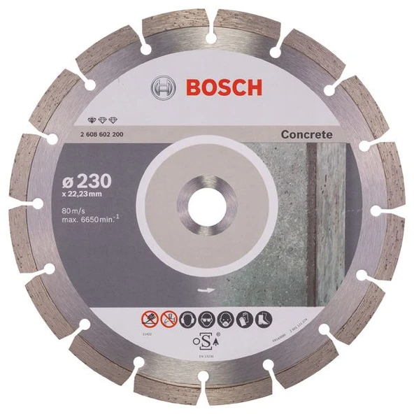 BOSCH Standart Beton İçin Elmas Testere 230 mm - 6