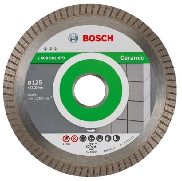 BOSCH Porselen-Seramik İçin Elmas Testere 125 mm (Temiz Kesim İçin) - 6