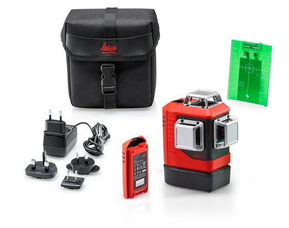 LEICA LINO L6Gs 3 Eksen 360 Derece Çapraz Çizgili Şarjlı Yeşil Lazer Terazi - 7