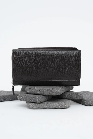 Kadın Deri Cüzdan Kahverengi 213511