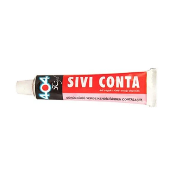 404 Sıvı Conta Kırmızı 45 Gr. - 404