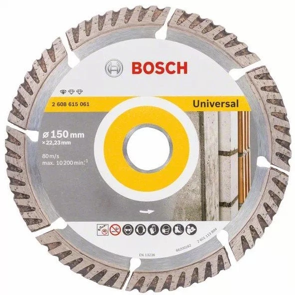 BOSCH 150 mm Universal Beton-Yapı Malzemeleri için Elmas Testere - 8