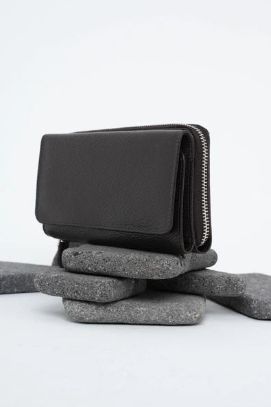 Kadın Deri Cüzdan Kahverengi 213511 - 7