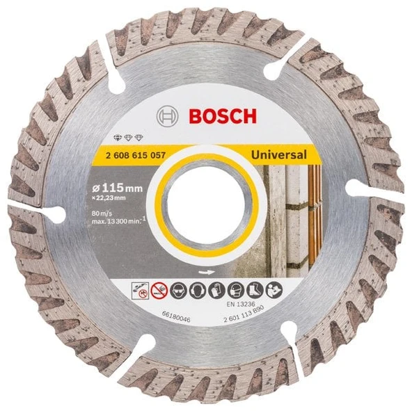BOSCH Universal Hızlı Kesim İçin Elmas Testere 115 mm ürün görseli