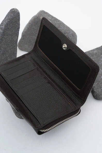 Kadın Deri Cüzdan Kahverengi 213511 - 3