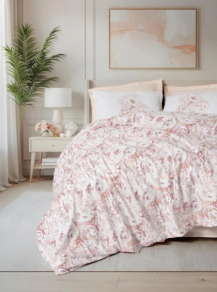 Cotton Box Tek Kişilik Bohem Nevresim Takımı Serava Somon