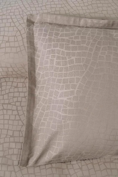 Altınbaşak Jakarlı Saten Çift Kişilik Nevresim Takımı Adelya Marble - Resim 6