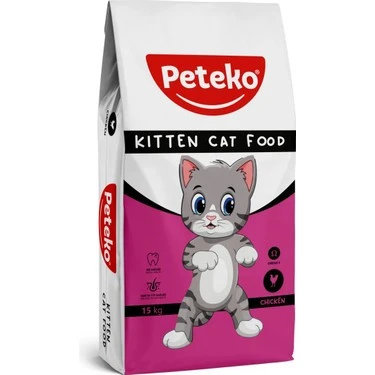 Peteko Kitten Tavuklu Yavru Kedi Maması 15 kg