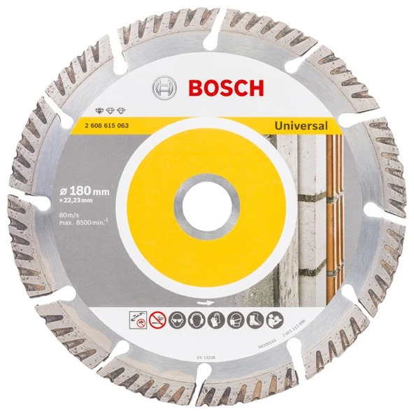 BOSCH 180 mm Universal Beton-Yapı Malzemeleri için Elmas Testere - 6